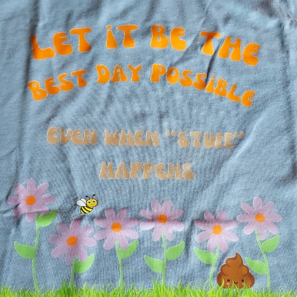 Light Blue Graphic Tee NWT